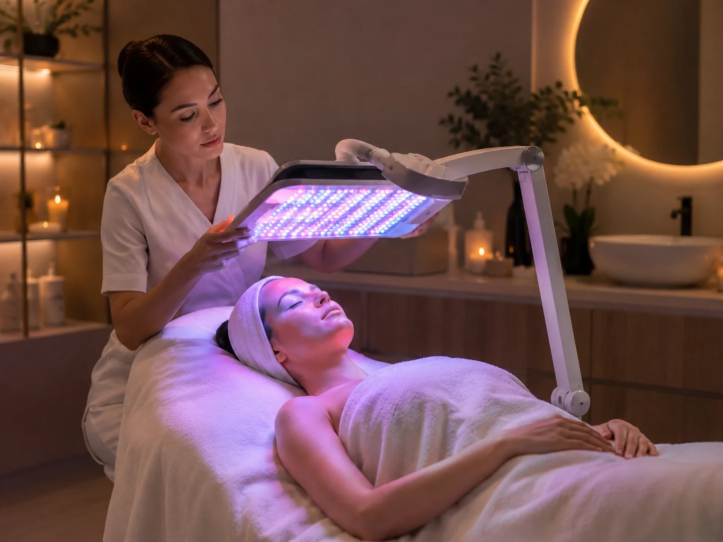 Blue light therapy and red light phototherapy for face in Las Vegas
